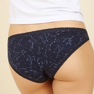 Constellation Print Low-Rise Panties